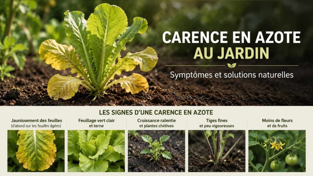 carence azote jardin