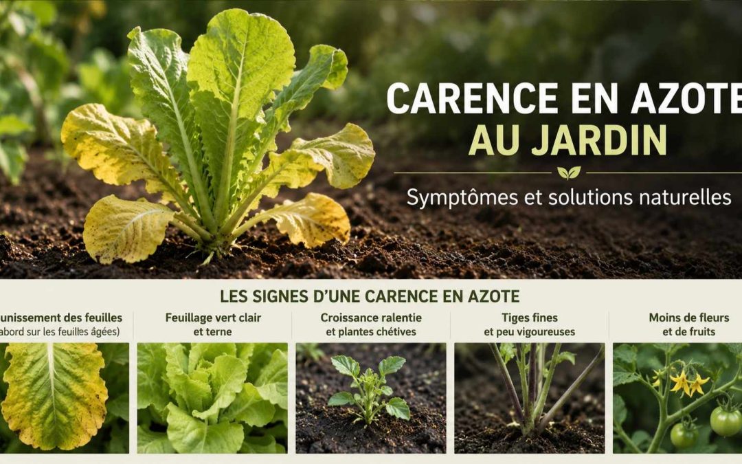 Comment reconnaître une carence en azote au jardin ?