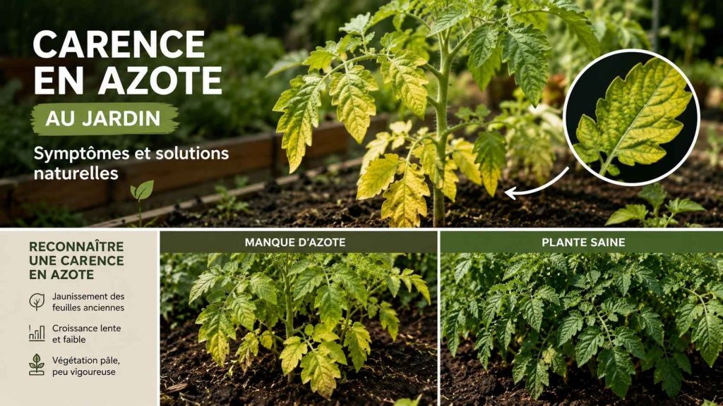 carence azote plante